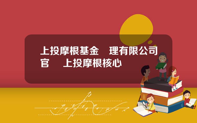 上投摩根基金琯理有限公司官網 上投摩根核心